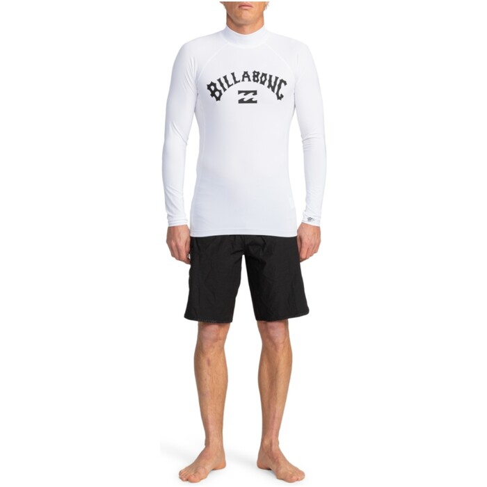 2024 Billabong Hombres Logo Surf Chaleco De Lycra De Manga Larga EBYWR03011 - White